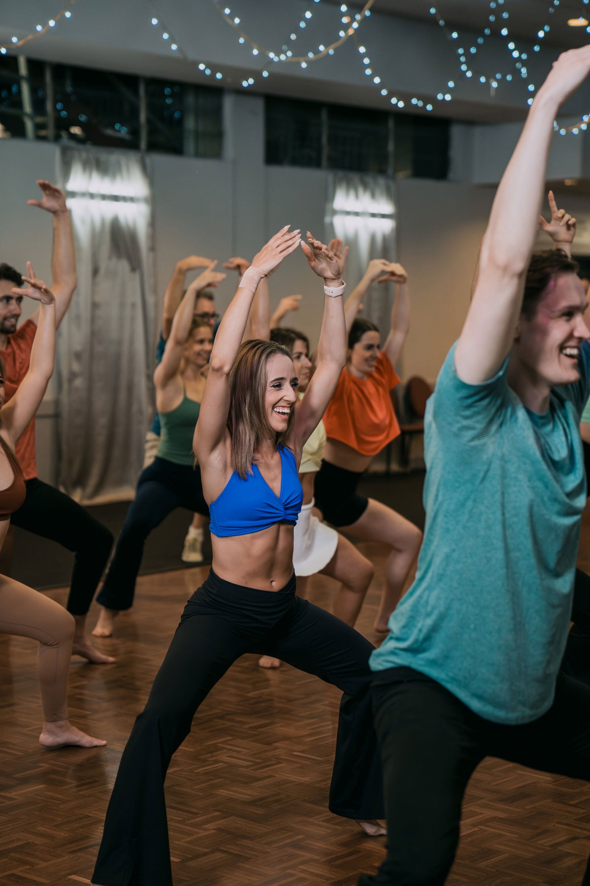 Students dancing